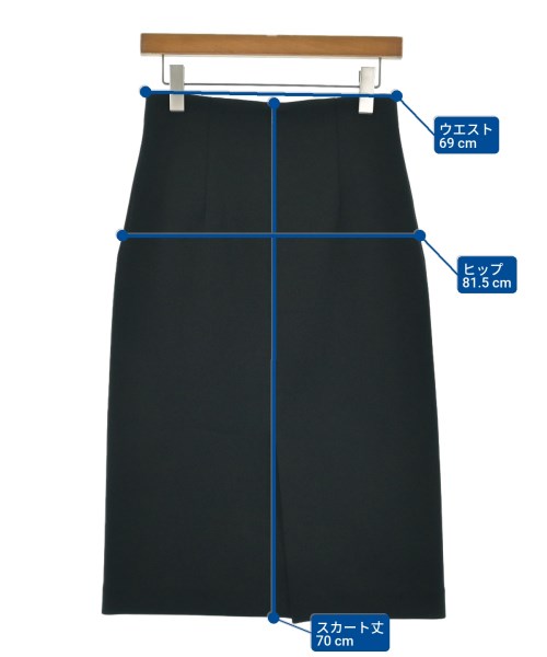 STRASBURGO（ストラスブルゴ）ひざ丈スカート 黒 サイズ:38(M位) レディース/2200631791034