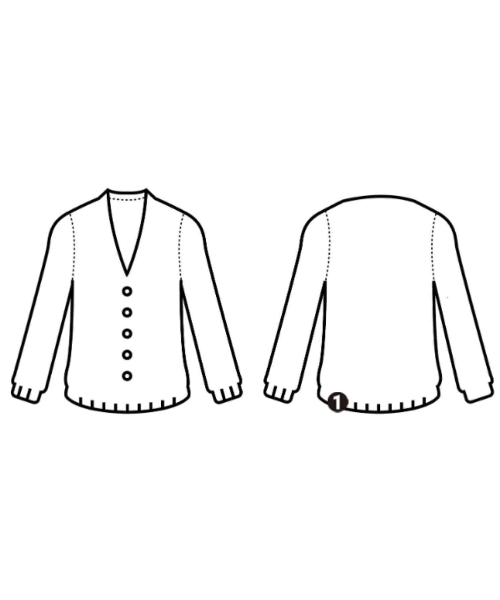 Le minor（ルミノア）カーディガン 黒 サイズ:1(S位) レディース/2200668719018