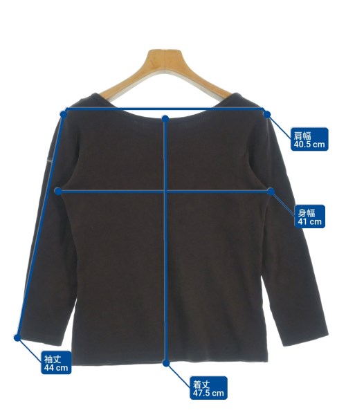 Le minor（ルミノア）Tシャツ・カットソー 茶 サイズ:1(S位) レディース/2200681297302