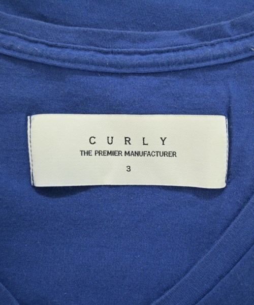 CURLY（カーリー）Tシャツ・カットソー 青 サイズ:3(L位) メンズ/2200716843177