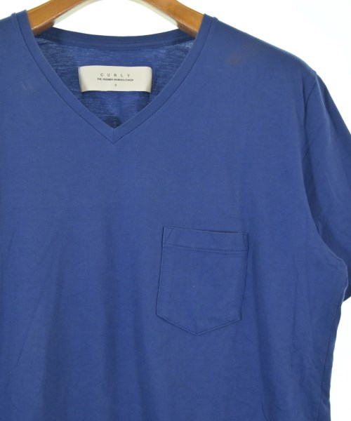 CURLY（カーリー）Tシャツ・カットソー 青 サイズ:3(L位) メンズ/2200716843177