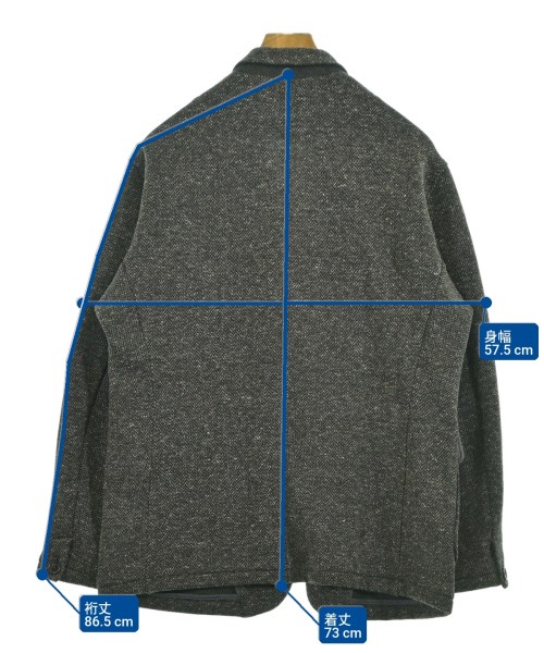 CURLY（カーリー）カジュアルジャケット グレー サイズ:3(L位) メンズ/2200644146012