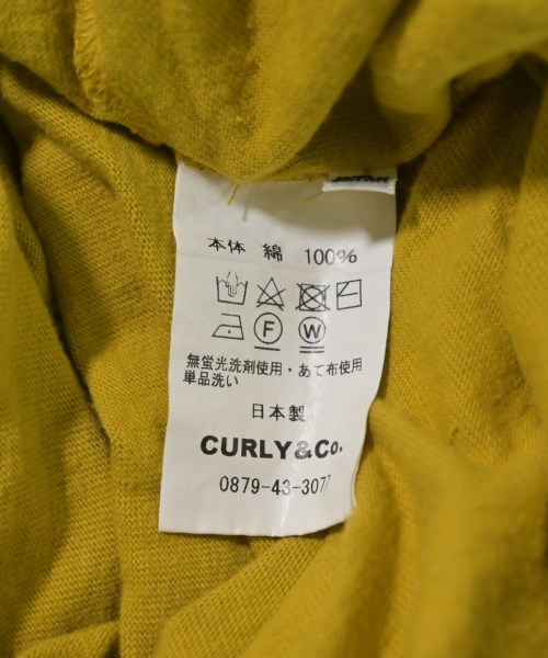 CURLY（カーリー）Tシャツ・カットソー 黄 サイズ:3(L位) メンズ/2200701132194
