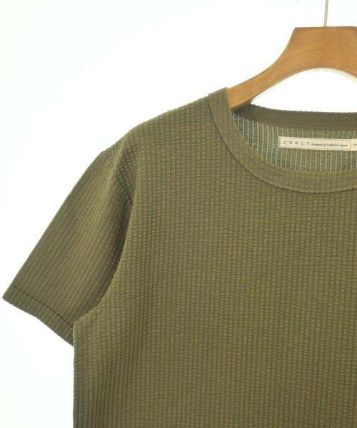 CURLY（カーリー）Tシャツ・カットソー カーキ サイズ:2(M位) メンズ/2200716245117