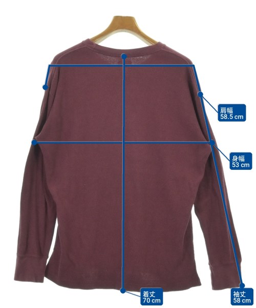 CURLY（カーリー）Tシャツ・カットソー 赤 サイズ:2(M位) メンズ/2200711077010