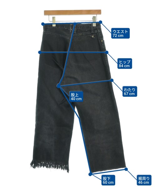 77circa（ナナナナサーカ）デニムパンツ 黒 サイズ:-(L位) レディース/2200637004190