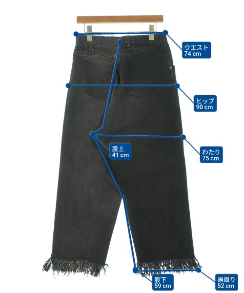 77circa（ナナナナサーカ）デニムパンツ 黒 サイズ:-(L位) レディース/2200653265032