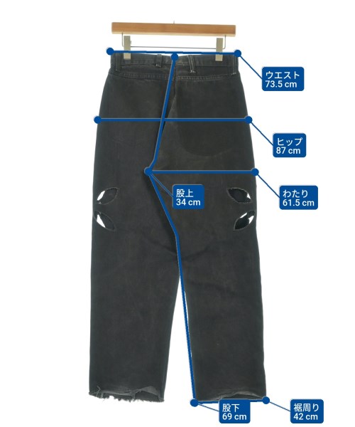 77circa（ナナナナサーカ）デニムパンツ 黒 サイズ:-(L位) レディース/2200663469123