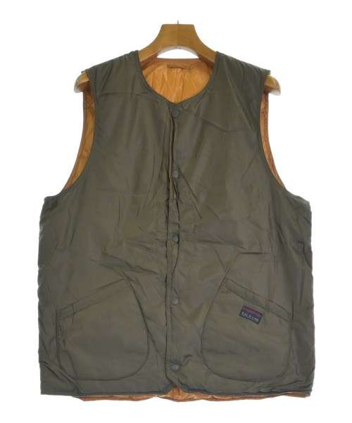 CAL O LINE(キャルオーライン)ダウンジャケット/ダウンベスト 茶 サイズ:L/2200650480117