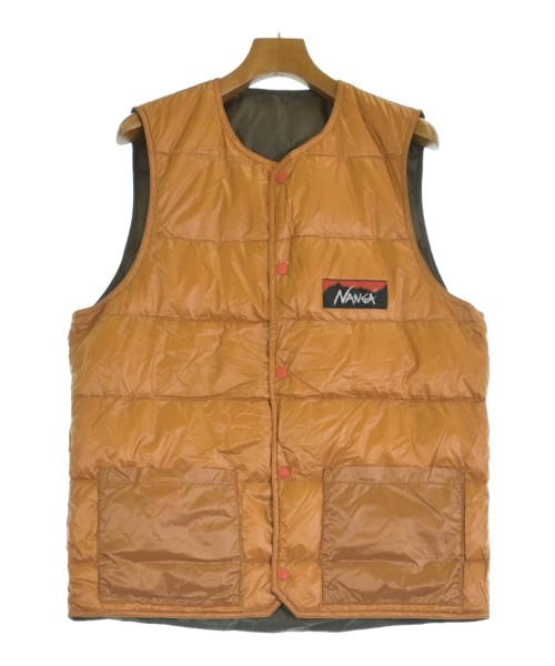 CAL O LINE（キャルオーライン）ダウンジャケット/ダウンベスト 茶 サイズ:L メンズ/2200650480117