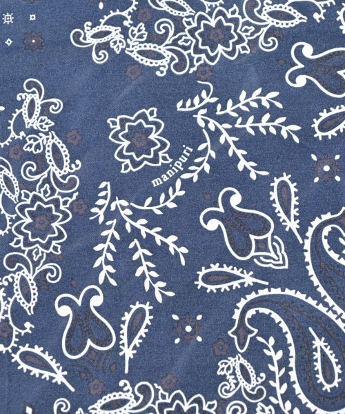 manipuri（マニプリ）バンダナ・スカーフ 紺 サイズ:- レディース/2200642155047