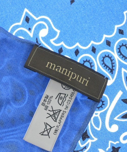 manipuri（マニプリ）バンダナ・スカーフ 青 サイズ:- レディース/2200617635284
