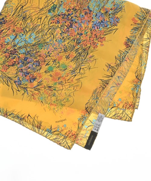 manipuri（マニプリ）バンダナ・スカーフ 黄 サイズ:- レディース/2200627462054