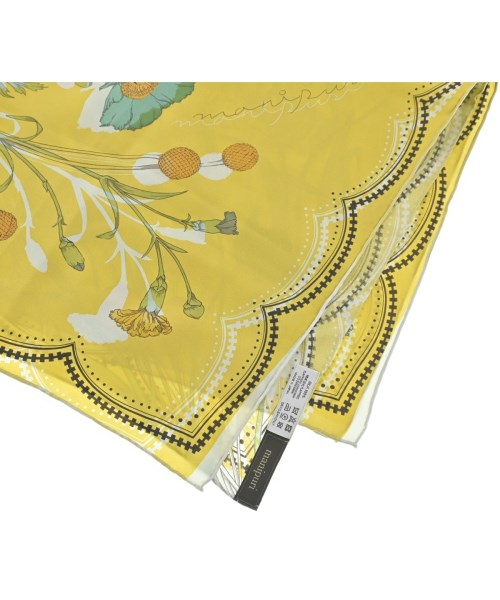 manipuri（マニプリ）バンダナ・スカーフ 黄 サイズ:- レディース/2200620312080