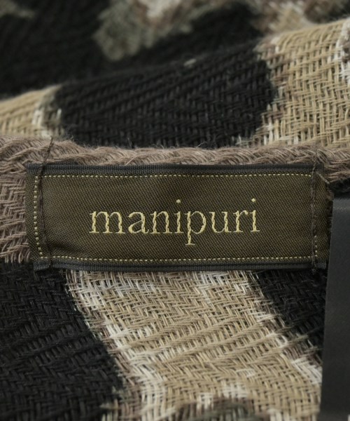 manipuri（マニプリ）ストール 黒 サイズ:-(M位) レディース/2200652197136