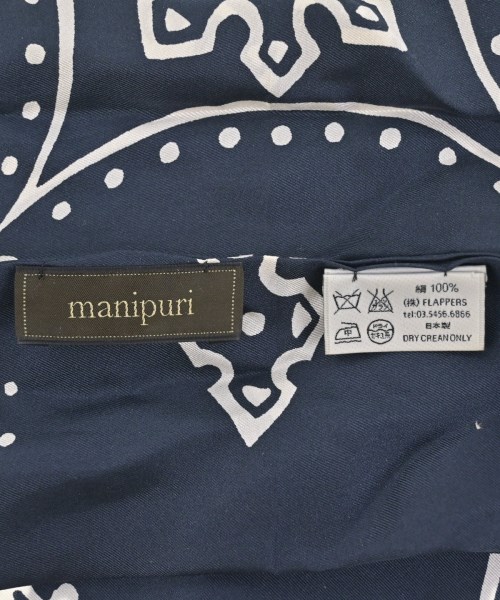 manipuri（マニプリ）バンダナ・スカーフ 紺 サイズ:- レディース/2200655024507
