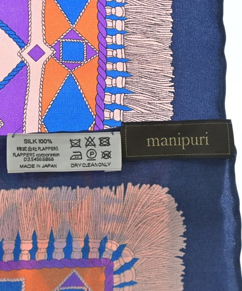 manipuri（マニプリ）バンダナ・スカーフ 紺 サイズ:- レディース/2200710947130