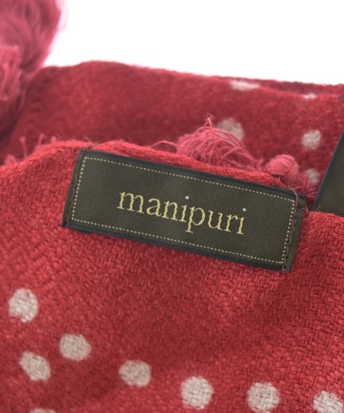 manipuri（マニプリ）ストール 赤 サイズ:- レディース/2200724380053