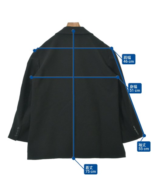 WHISTLES（ウィッスルズ）テーラードジャケット 黒 サイズ:34(XS位) レディース/2200638670011