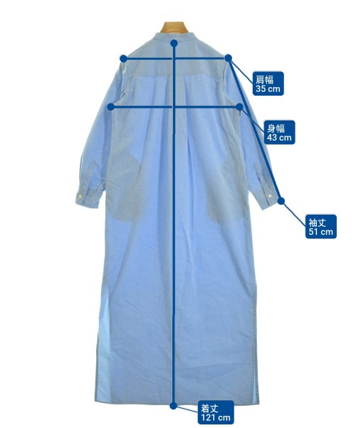 oblekt（オブレクト）シャツワンピース 青 サイズ:F レディース/2200674275010