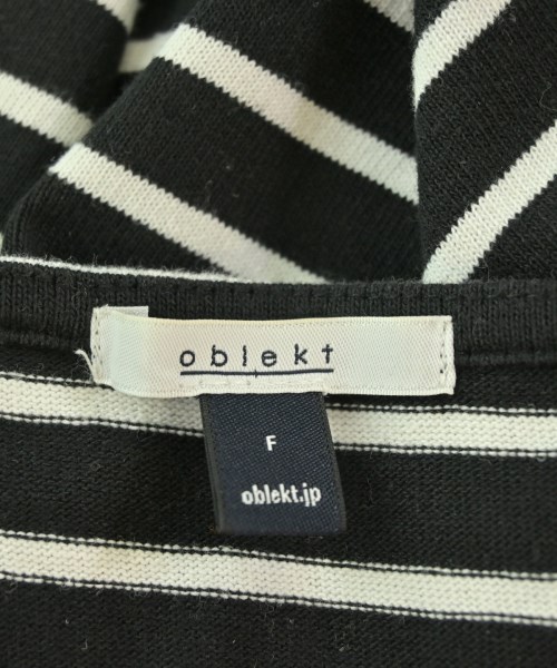 oblekt（オブレクト）Tシャツ・カットソー 黒 サイズ:F レディース/2200681814035