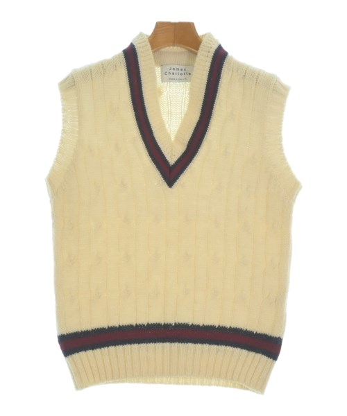 James Charlotte(ジェームスシャルロット)ベスト 白 サイズ:36(S位)/2200665203015