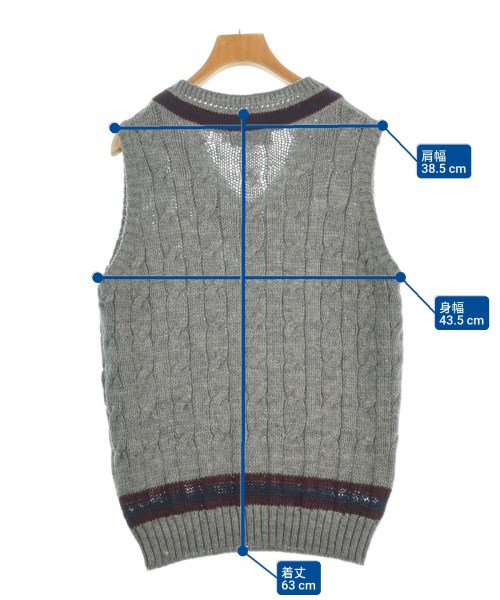 James Charlotte（ジェームスシャルロット）ベスト グレー サイズ:38(M位) レディース/2200666541307