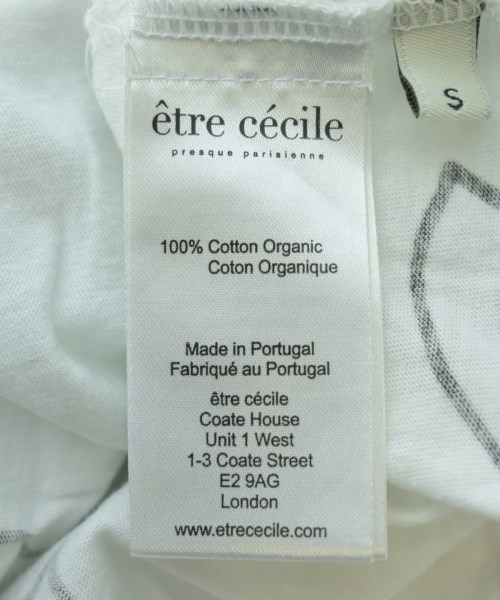 etre cecile（エトレセシル）Tシャツ・カットソー 白 サイズ:S レディース/2200621196054
