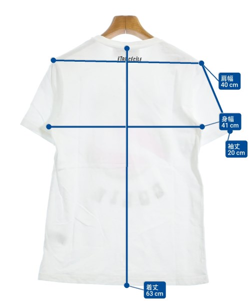 etre cecile（エトレセシル）Tシャツ・カットソー 白 サイズ:S メンズ/2200695027186