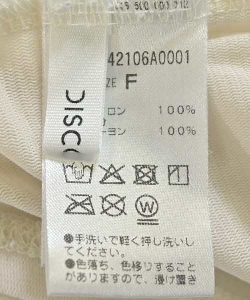 Discoat（ディスコート）Tシャツ・カットソー 白 サイズ:F レディース/2200710631084