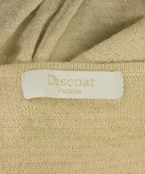 Discoat（ディスコート）ニット・セーター ベージュ サイズ:M レディース/2200706573015