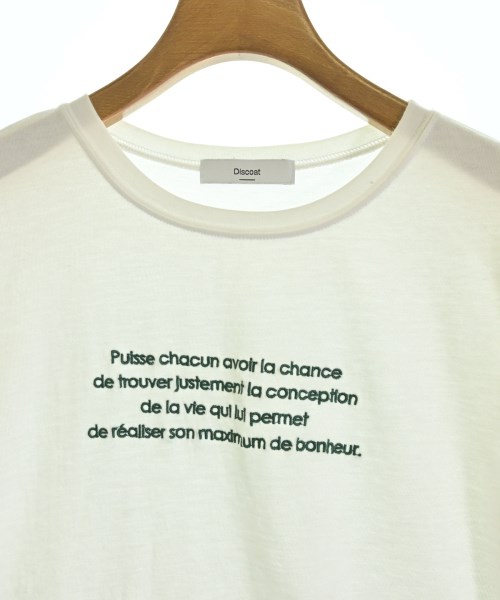 Discoat（ディスコート）Tシャツ・カットソー 白 サイズ:F レディース/2200706862034