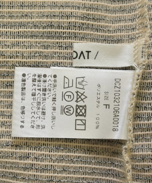 Discoat（ディスコート）Tシャツ・カットソー ベージュ サイズ:F レディース/2200688048044