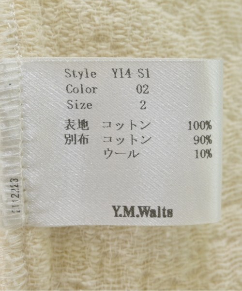 Y.M.Walts（ワイエムウォルツ）その他 白 サイズ:2(M位) レディース/2200694893041