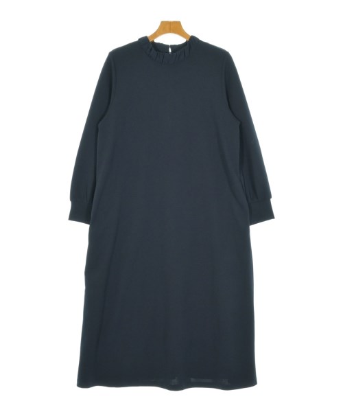 MELROSE CLAIRE(メルローズクレール)ワンピース 紺 サイズ:4(XL位)/2200673250056