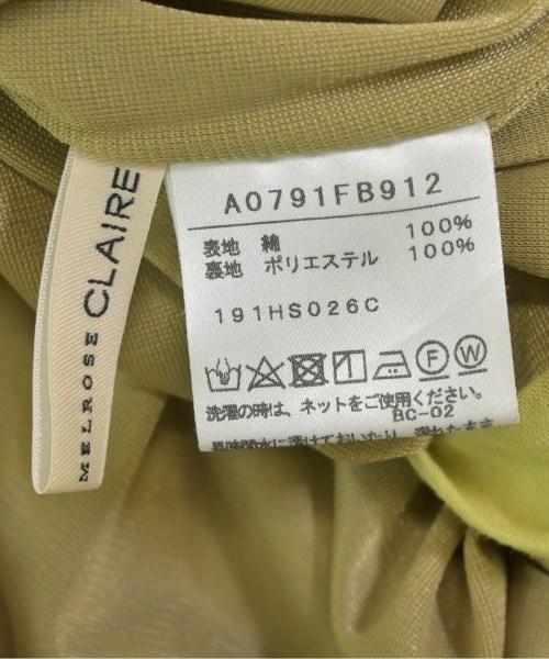 MELROSE CLAIRE（メルローズクレール）ブラウス 黄 サイズ:F レディース/2200671820060