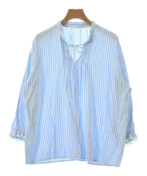 MELROSE CLAIRE(メルローズクレール)ブラウス 青 サイズ:F/2200664551063