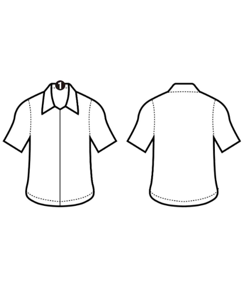 ETHOSENS（エトセンス）カジュアルシャツ グレー サイズ:1(S位) メンズ