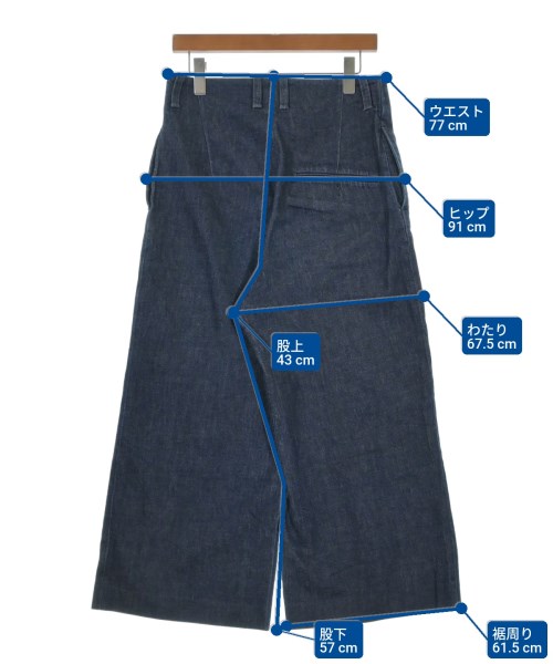 ETHOSENS（エトセンス）デニムパンツ 紺 サイズ:1(S位) メンズ/2200641315046