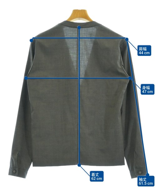 ETHOSENS（エトセンス）カジュアルジャケット グレー サイズ:1(S位) メンズ/2200622763026