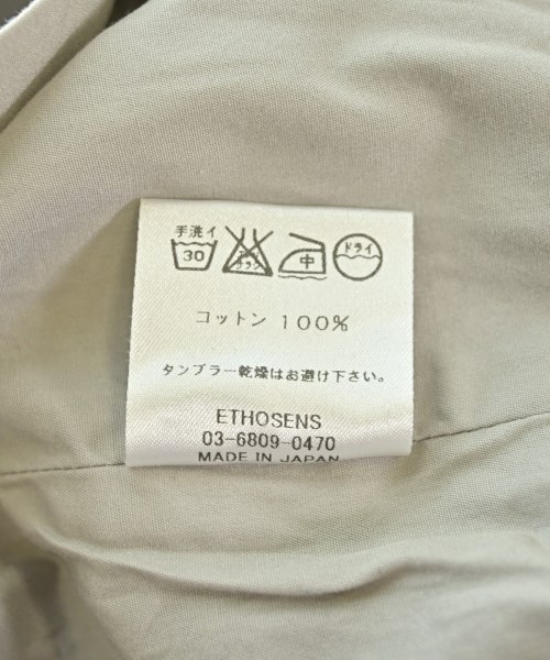ETHOSENS（エトセンス）カジュアルシャツ 茶 サイズ:1(S位) メンズ/2200723685104