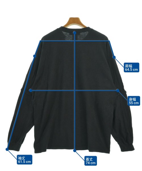 ESSAY（エッセイ）Tシャツ・カットソー 黒 サイズ:3(L位) メンズ/2200622261089