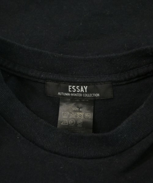 ESSAY（エッセイ）Tシャツ・カットソー 黒 サイズ:3(L位) メンズ/2200622261119