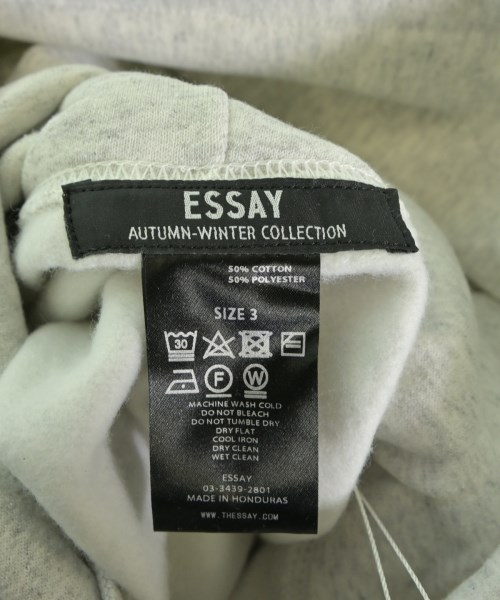 ESSAY（エッセイ）パーカー グレー サイズ:3(L位) メンズ/2200617520276