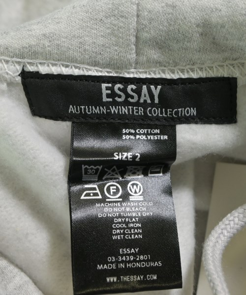 ESSAY（エッセイ）パーカー グレー サイズ:2(M位) メンズ/2200617520290