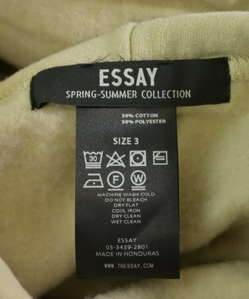 ESSAY（エッセイ）パーカー ベージュ サイズ:3(L位) メンズ/2200617520306