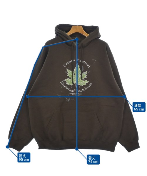 ESSAY（エッセイ）パーカー 茶 サイズ:3(L位) メンズ/2200617520368