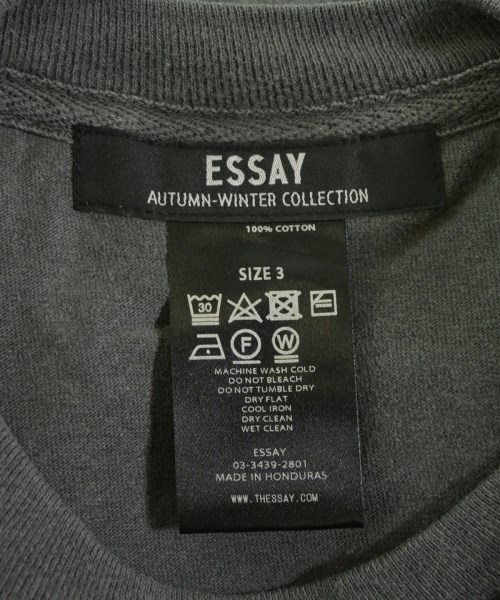 ESSAY（エッセイ）Tシャツ・カットソー グレー サイズ:3(L位) メンズ/2200617520375