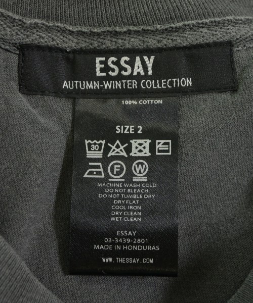 ESSAY（エッセイ）Tシャツ・カットソー グレー サイズ:2(M位) メンズ/2200617520399