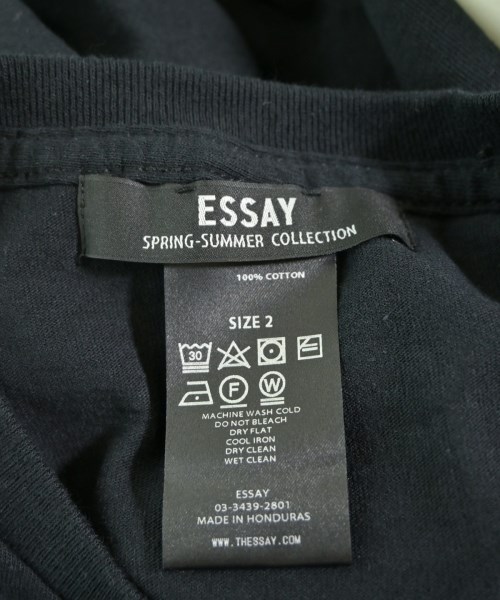 ESSAY（エッセイ）Tシャツ・カットソー 黒 サイズ:2(M位) メンズ/2200617520467